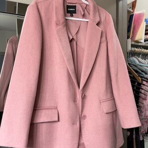 Express Women's Soft Pink Blazer ‎✿ܓOnly Wore Once,Soft, Nice Weight, Wool Blend